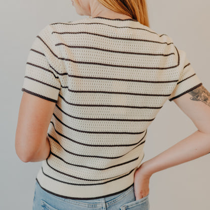 Thread & Supply | Kittie Sweater | Ivory Brown