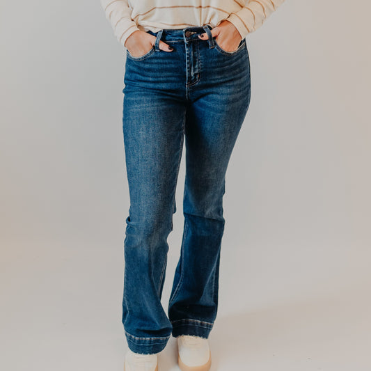 Vervet | High Rise Trouser Hem Bootcut | Sustainability