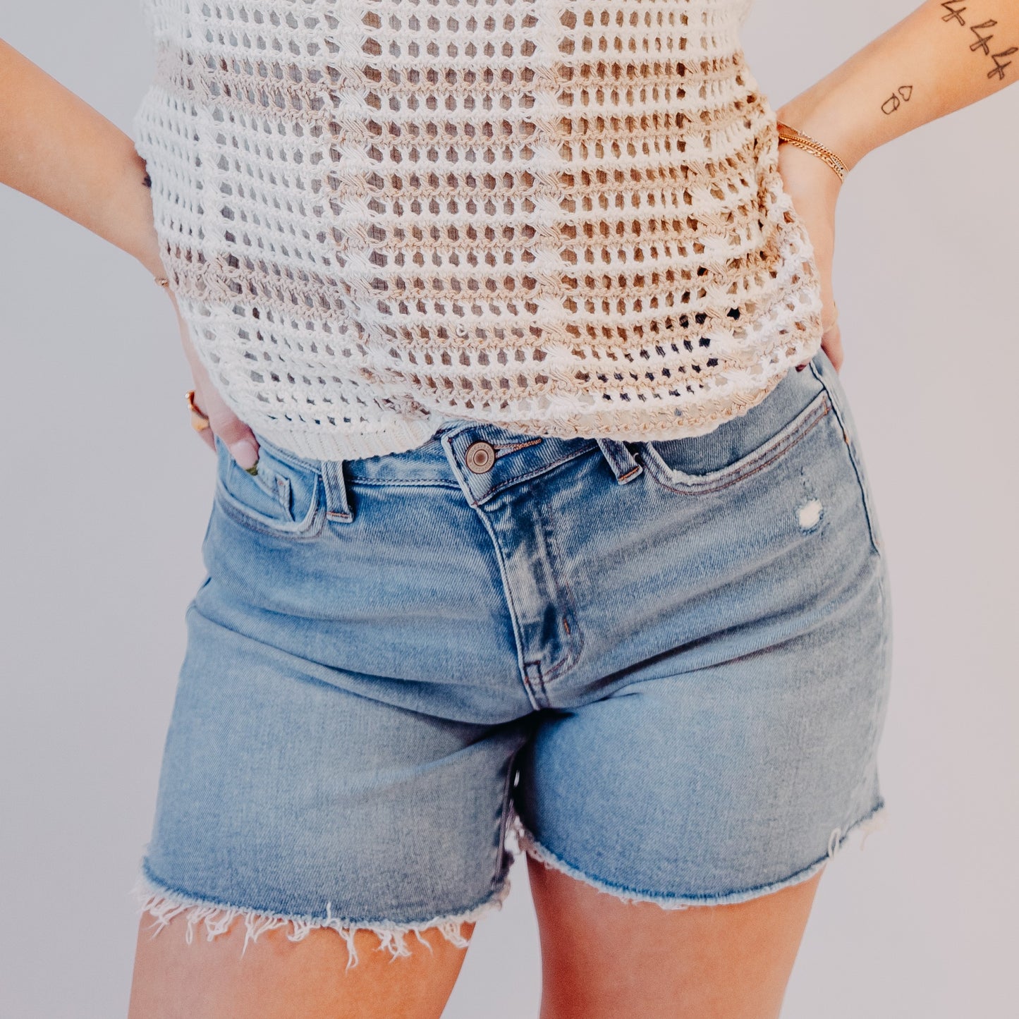 Vervet | High Rise Midi Short | Done Deal