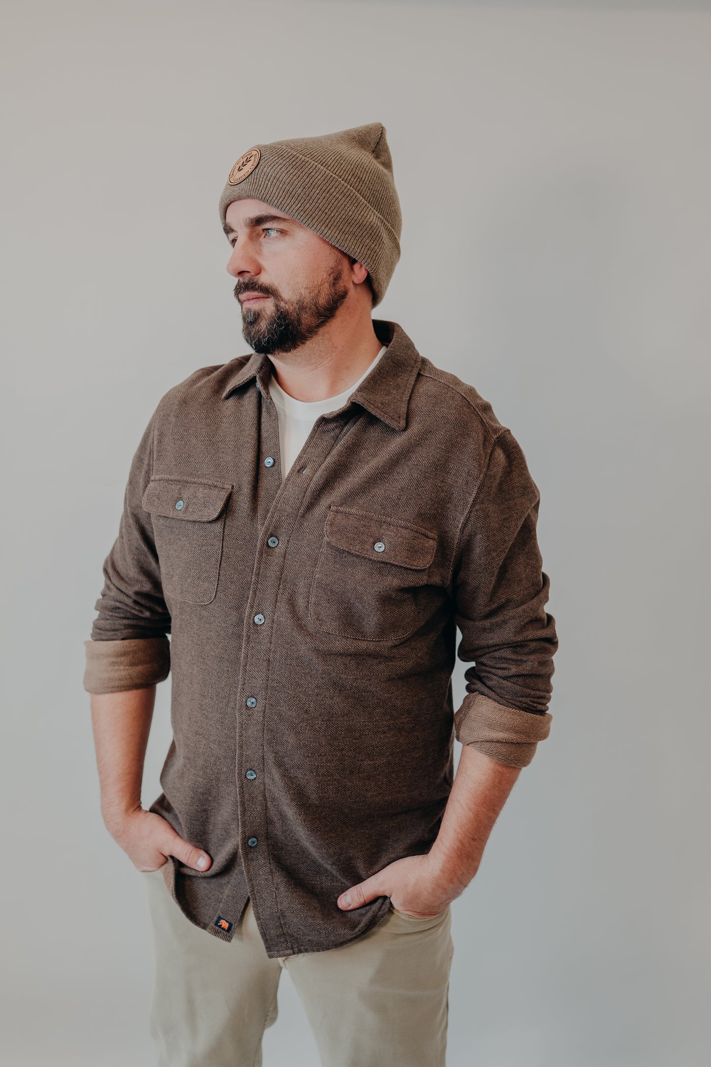 The Normal Brand | Textured Knit Shirt | Java