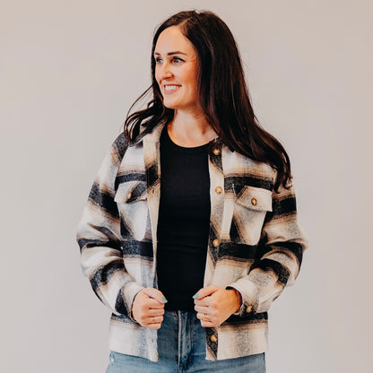 Thread & Supply | Yuma Jacket | White Black Plaid