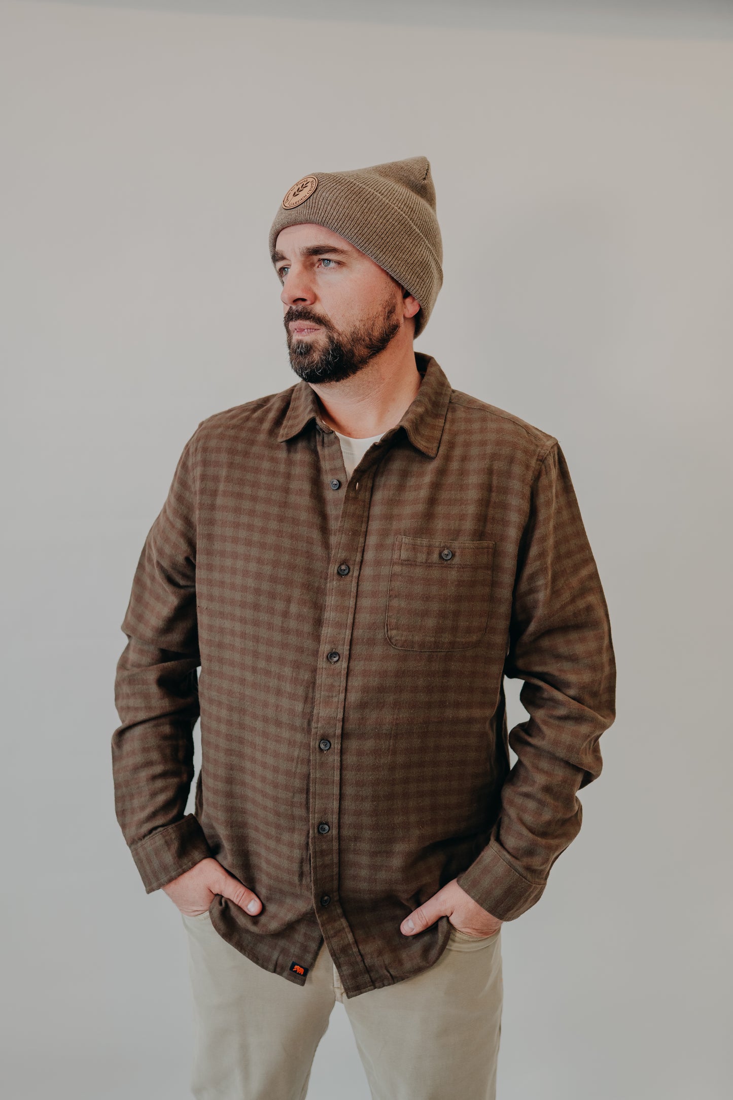 The Normal Brand | Hudson Double Brushed Flannel | Olive Plaid