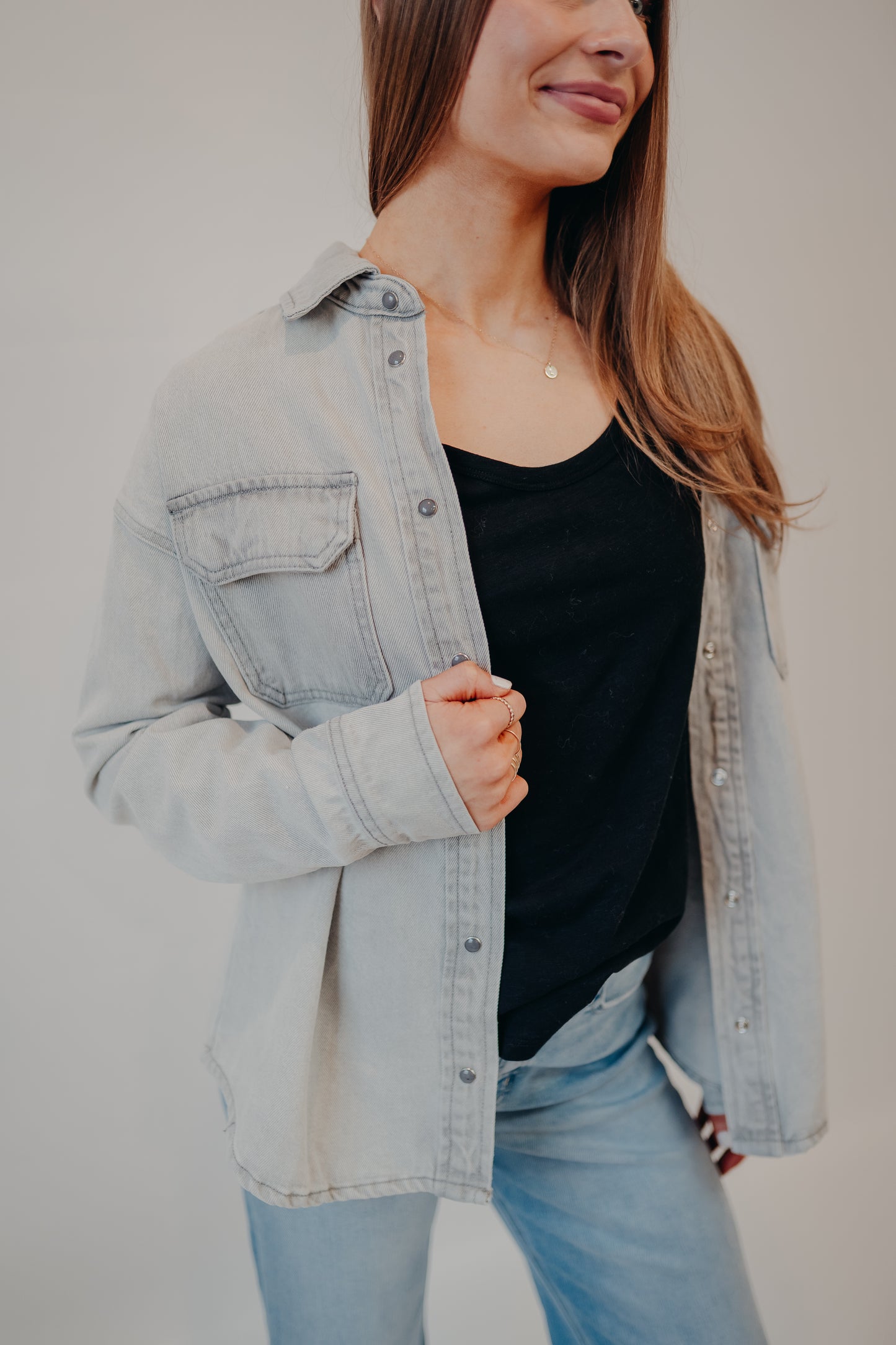 Thread & Supply | Etta Shirt | Grey Wash