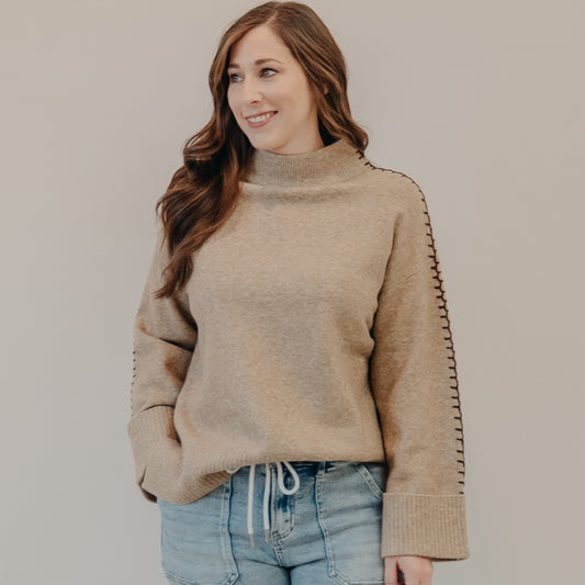 The Normal Brand | Craft Stitch Sweater | Teak