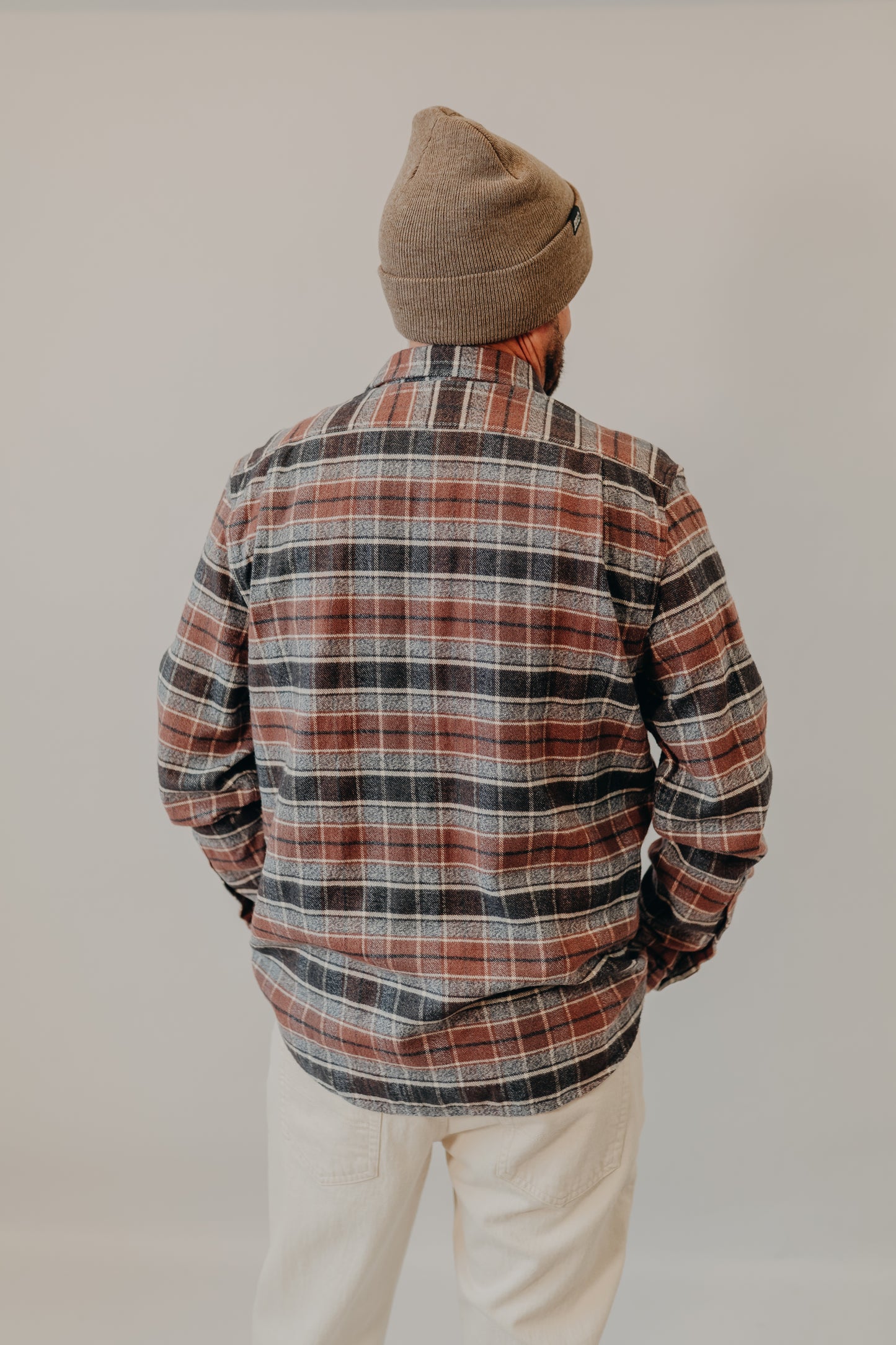 The Normal Brand | Louis Heavyweight Flannel Overshirt | Spiced Brandy