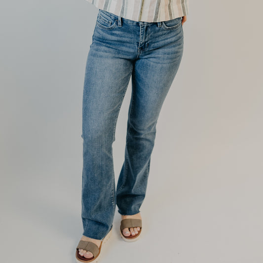 Vervet | Mid Rise Seamless Waist Bootcut | Flores Sea