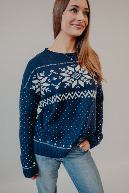 Staccato | Christmas Pattern Pullover | Navy