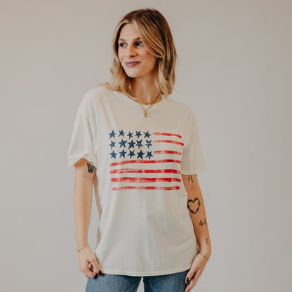 Z Supply | Flag City Tee | Sea Salt