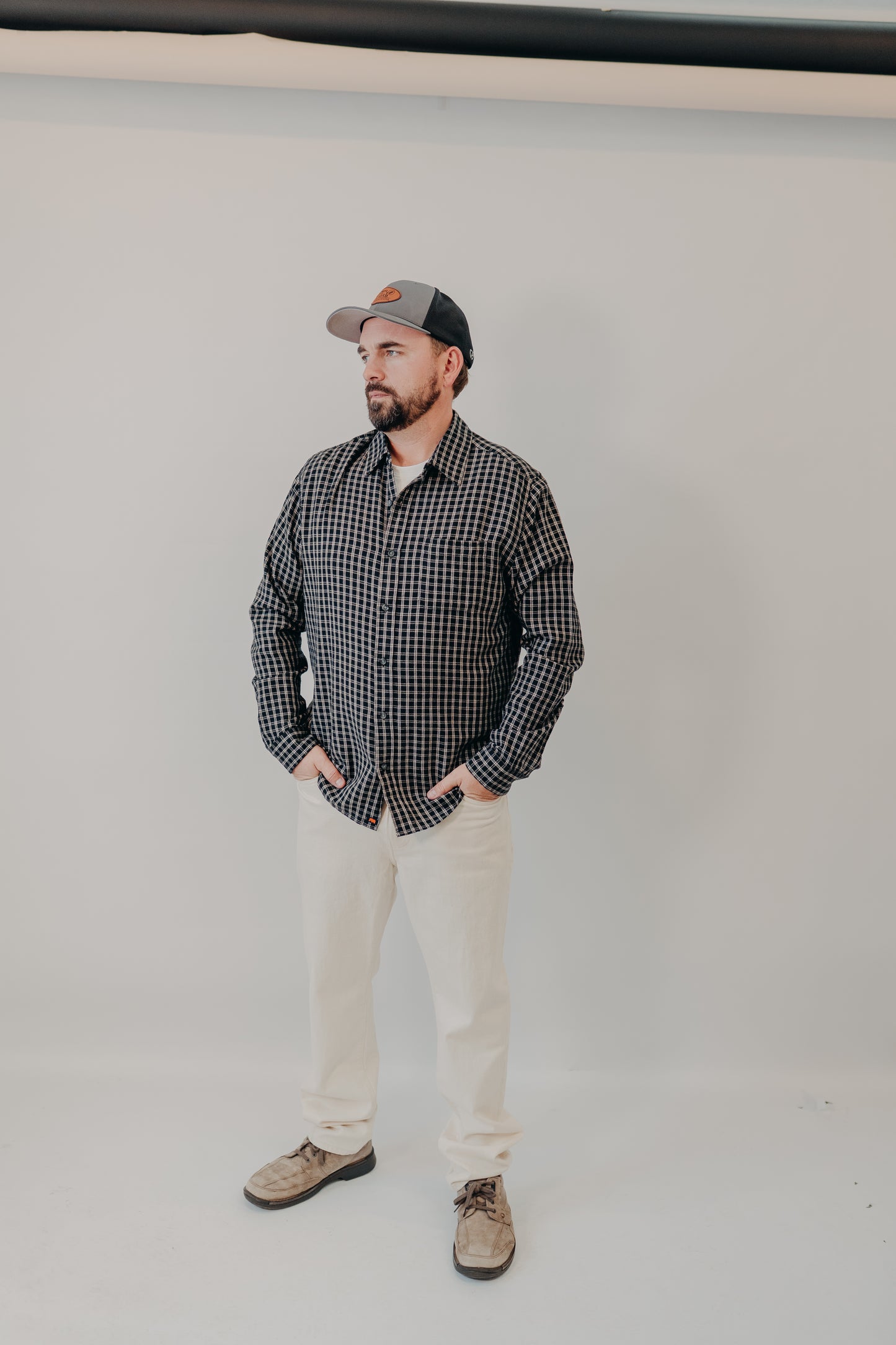 The Normal Brand | Nikko Classic Button Up | Black Plaid