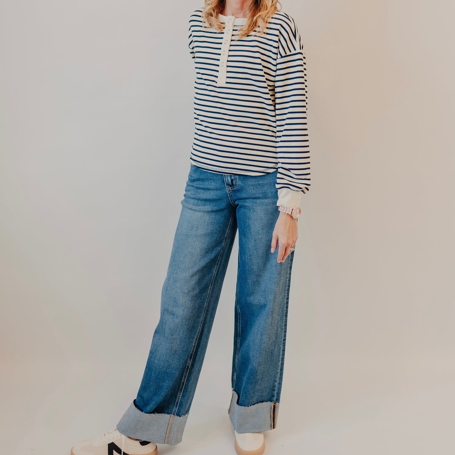 Vervet | High Rise Cuffed Wide | Remedy