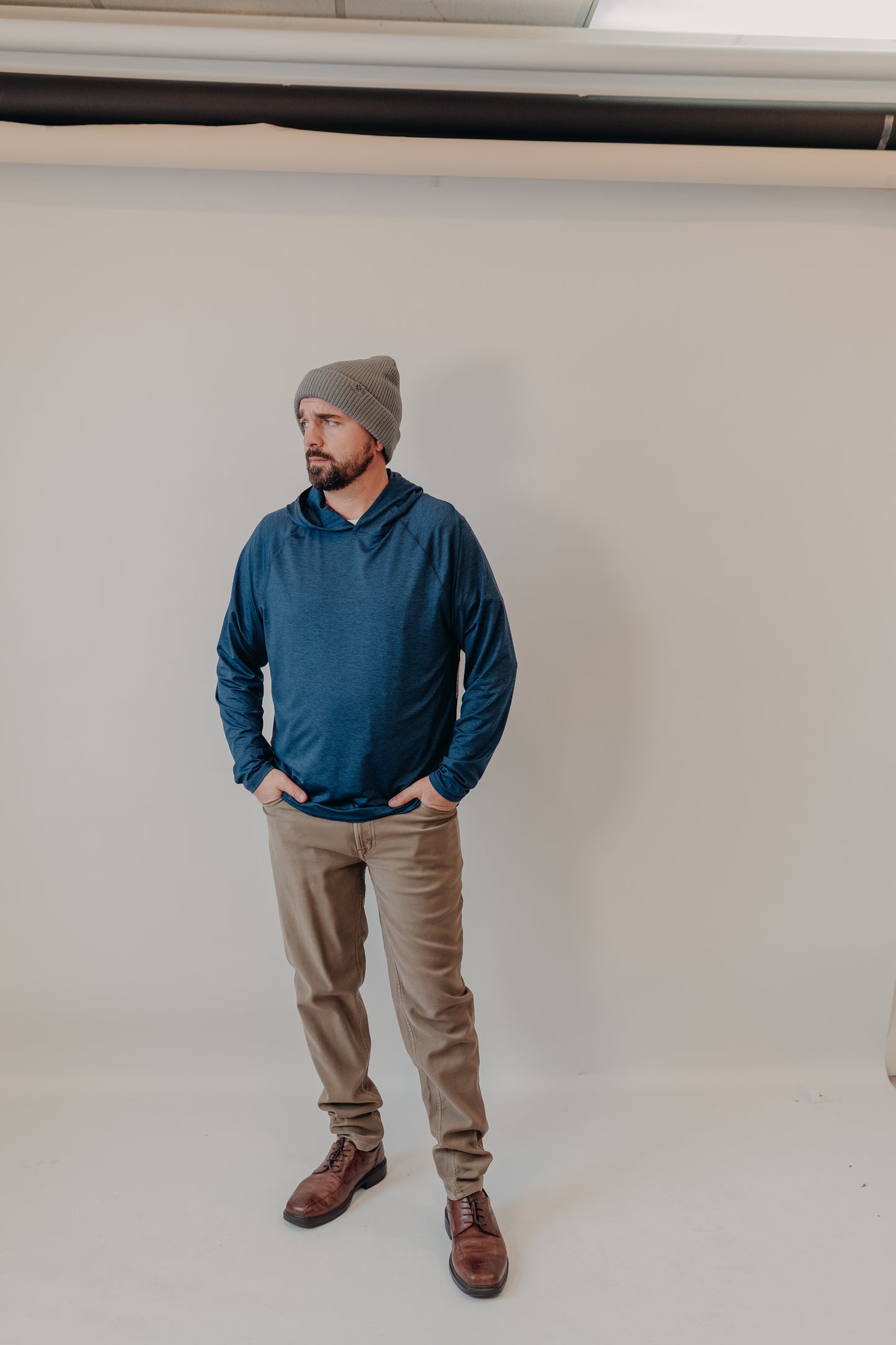 Flag & Anthem | Victory Performance LS Hoodie | Navy Heather