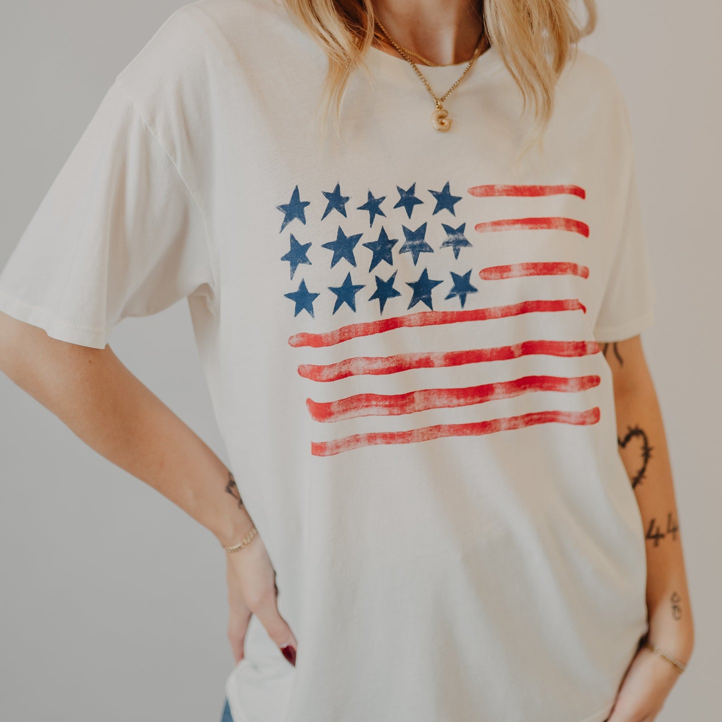 Z Supply | Flag City Tee | Sea Salt