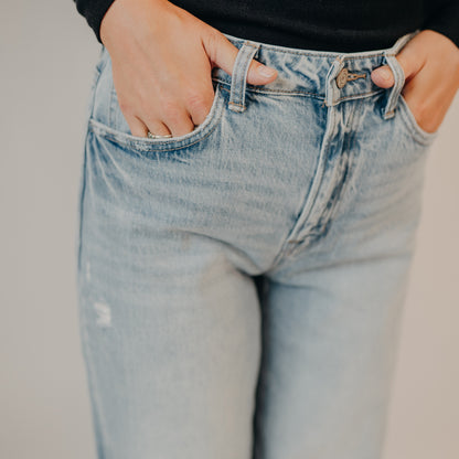 Vervet | Super High-Rise Cuff Baggy Wide | Futuristic