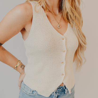 Be Cool | Chunky Knit Vest | Natural